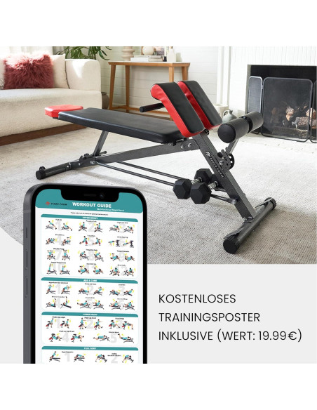 Banco de Pesas Multifuncional FF Finer Form Ajustable