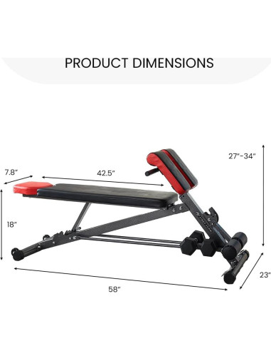 Banco de Pesas Multifuncional FF Finer Form Ajustable