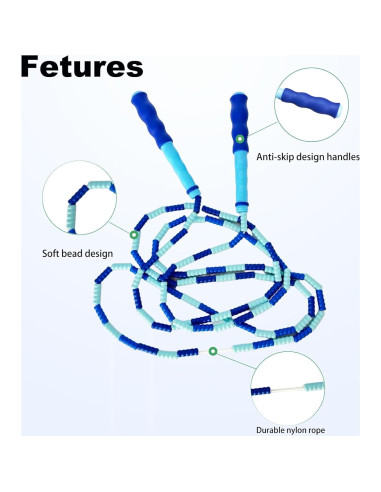 Cuerdas de Saltar Ajustables BIRDDIE - Paquete de 4 Colores