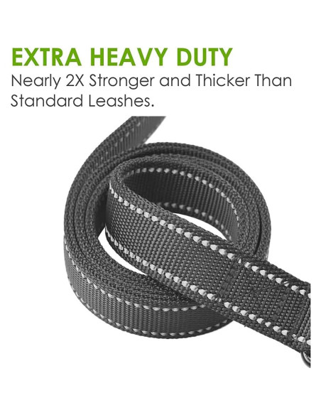 Correa para Perros JEWOSTER 1.83m Alta Resistencia con 2 Mangos