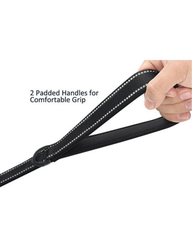 Correa para Perros JEWOSTER 1.83m Alta Resistencia con 2 Mangos