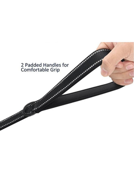 Correa para Perros JEWOSTER 1.83m Alta Resistencia con 2 Mangos