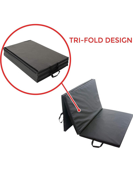 Mat de Ejercicio Plegable Sunny Health & Fitness 1.83m