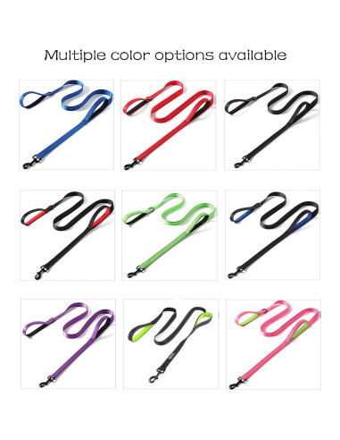 Correa para Perros JEWOSTER 1.83m Alta Resistencia con 2 Mangos