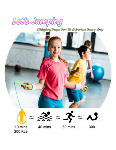 Cuerda de Saltar Ajustable HAFUZIYN - Paquete de 6 Colores 2