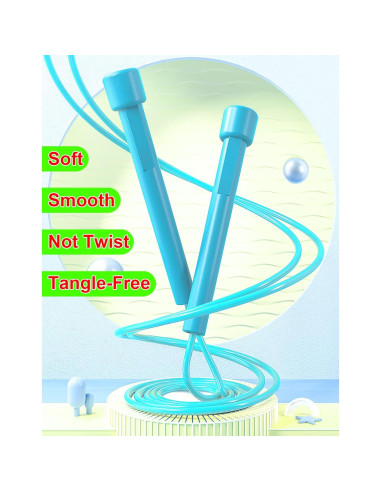 Cuerda de Saltar Ajustable HAFUZIYN - Paquete de 6 Colores