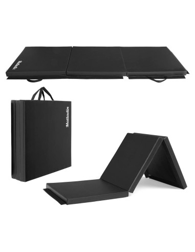 Tapete de Ejercicio Plegable Matladin 183x61x5 cm Negro