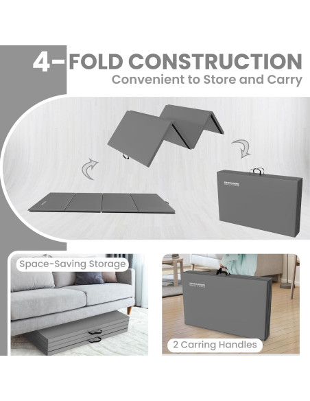 Colchoneta de Ejercicio Plegable Firma Fitness 3.05m x 1.22m