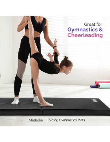 Tapete de Ejercicio Plegable Matladin 183x61x5 cm Negro
