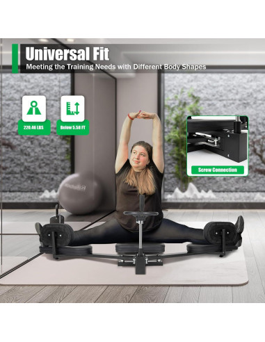 Estirador de Piernas BBinmine Ajustable 180 para Yoga y Danza