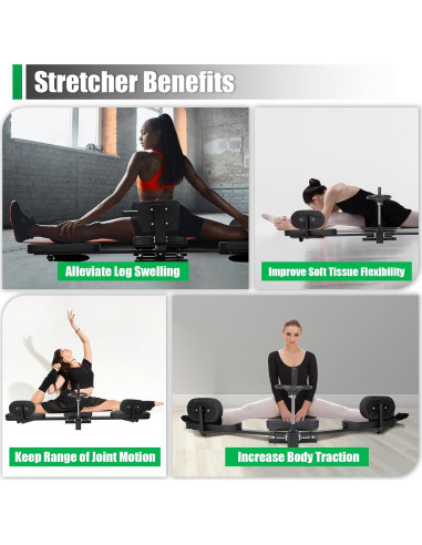 Estirador de Piernas BBinmine Ajustable 180 para Yoga y Danza