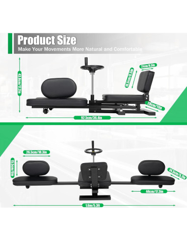 Estirador de Piernas BBinmine Ajustable 180 para Yoga y Danza