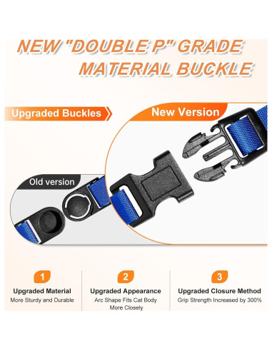 Conjunto Arnés y Correa para Gato Halypet H200 Pro Negro