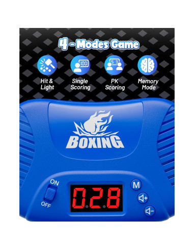 Saco de Boxeo Inflable HopeRock para Niños con Luces y Música