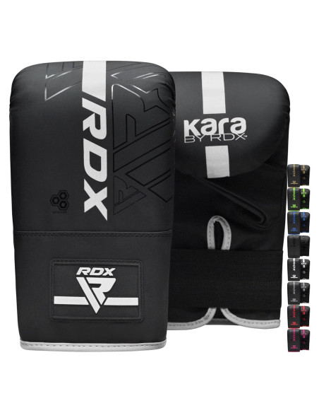 Guantes de Boxeo RDX-BMR-F6MW, Cuero Maya, Medianos, Unisex