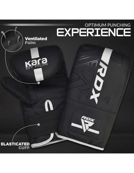 Guantes de Boxeo RDX-BMR-F6MW, Cuero Maya, Medianos, Unisex