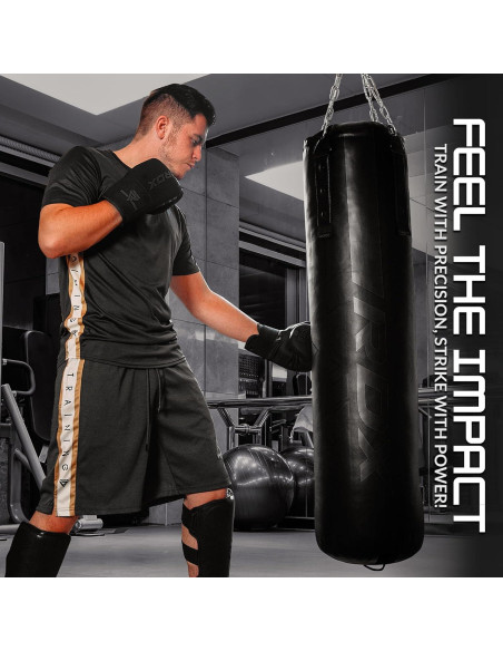 Guantes de Boxeo RDX-BMR-F6MW, Cuero Maya, Medianos, Unisex