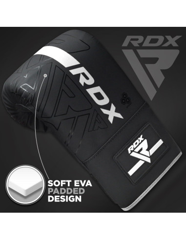 Guantes de Boxeo RDX-BMR-F6MW, Cuero Maya, Medianos, Unisex