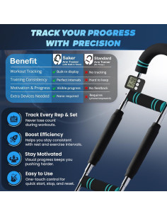 Entrenador de Brazos Saker Twister con Temporizador 1.65kg 2