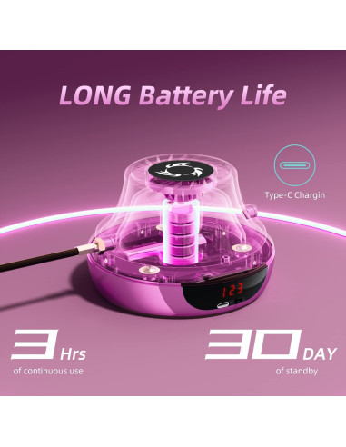 Cuerda de Saltar Electrónica MOSHAINE con Contador LED y Ajuste de Velocidad