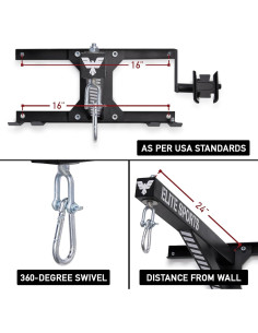 Soporte de Bolsa de Boxeo Elite Sports ET-PUNB-BRKT 68.18 kg 2
