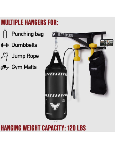 Soporte de Bolsa de Boxeo Elite Sports ET-PUNB-BRKT 68.18 kg
