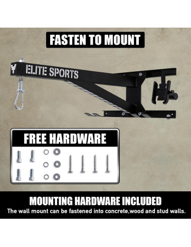 Soporte de Bolsa de Boxeo Elite Sports ET-PUNB-BRKT 68.18 kg