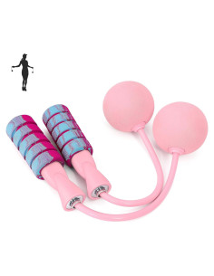 Cuerda de Salto Sin Cuerda APLUGTEK con Peso 270g Rosa