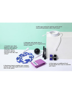 Kit de Cuerda para Saltar 6-en-1 Ropely Ajustable PVC 2