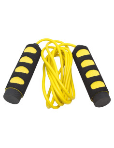 Cuerda de Salto Ajustable SAS Amarilla 2.84m para Fitness