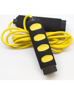 Cuerda de Salto Ajustable SAS Amarilla 2.84m para Fitness 2