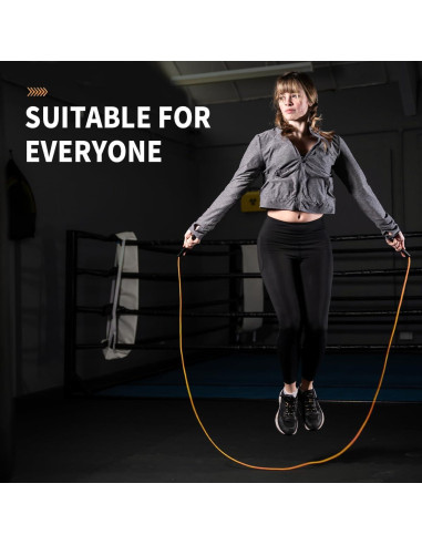 Cuerda de Saltar Ajustable CutS PVC 3.05m para Boxeo y Cardio