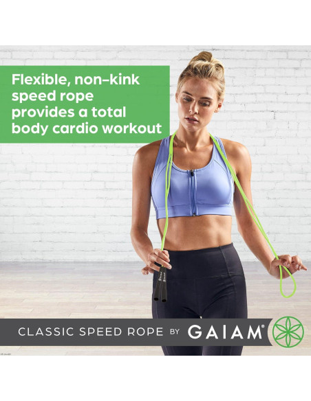 Cuerda de Saltar Gaiam Ajustable 2.74m para Fitness Unisex