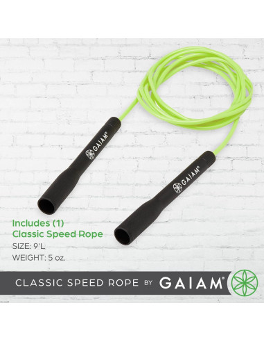 Cuerda de Saltar Gaiam Ajustable 2.74m para Fitness Unisex