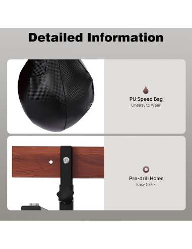 Kit Plataforma Bolsa de Velocidad BYGOVICE Ajustable 100kg