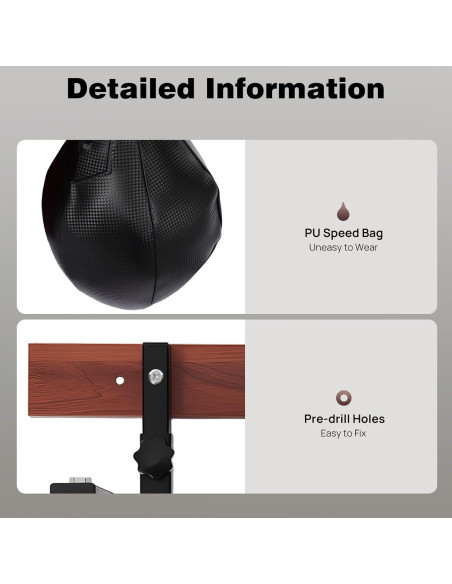 Kit Plataforma Bolsa de Velocidad BYGOVICE Ajustable 100kg