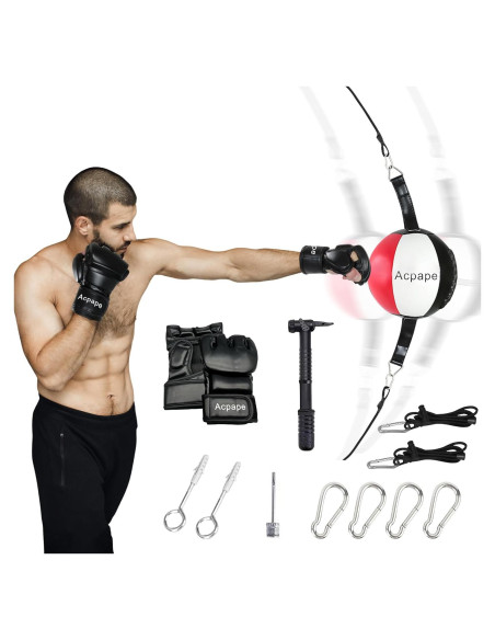 Saco de Boxeo Doble Extremo Acpape con Guantes y Bomba