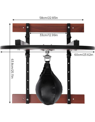 Kit Plataforma Bolsa de Velocidad BYGOVICE Ajustable 100kg