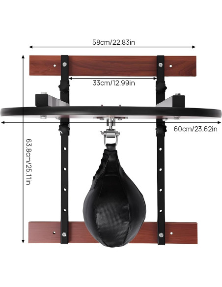 Kit Plataforma Bolsa de Velocidad BYGOVICE Ajustable 100kg