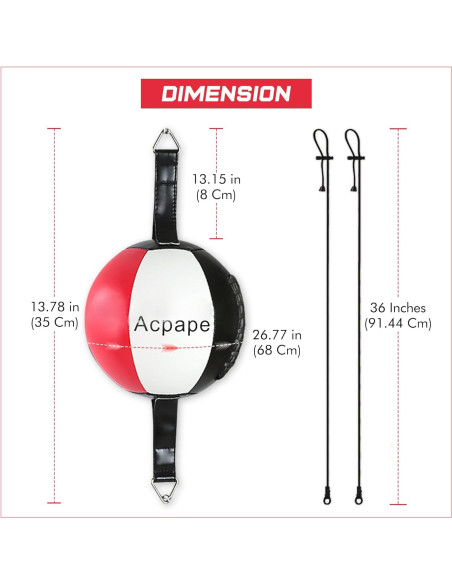 Saco de Boxeo Doble Extremo Acpape con Guantes y Bomba