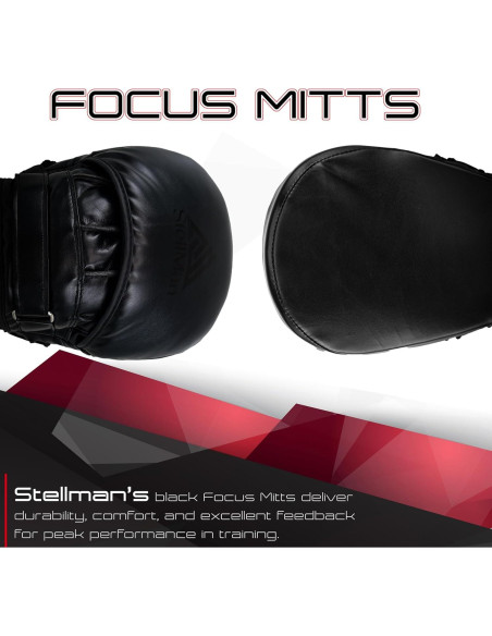 Pads de Enfoque Curvados Stellman FP-1 para Boxeo y MMA