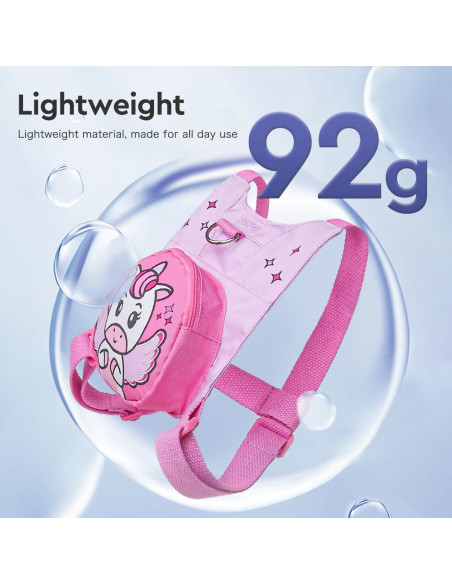 Arnés de Seguridad para Niños Pequeños Unicornio Rosa