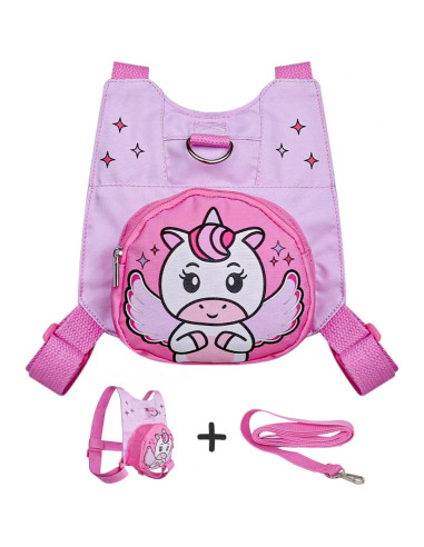 Arnés de Seguridad para Niños Pequeños Unicornio Rosa