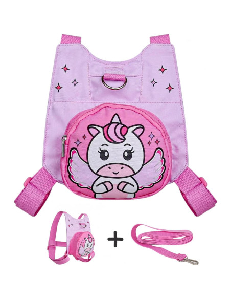 Arnés de Seguridad para Niños Pequeños Unicornio Rosa
