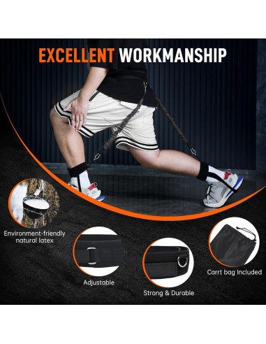 Entrenador de Salto Vertical VOPOCO - Bandas de Resistencia 27.2 kg