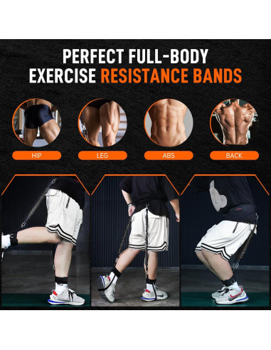 Entrenador de Salto Vertical VOPOCO - Bandas de Resistencia 27.2 kg