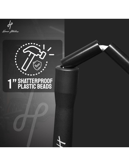 Cuerda de Salto Honor Athletics 2.0 Ajustable 3.05m Negra