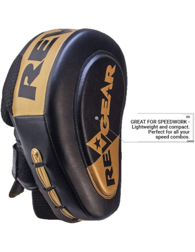 Almohadillas de Boxeo Revgear Gel Focus - 0.45 kg, Negro