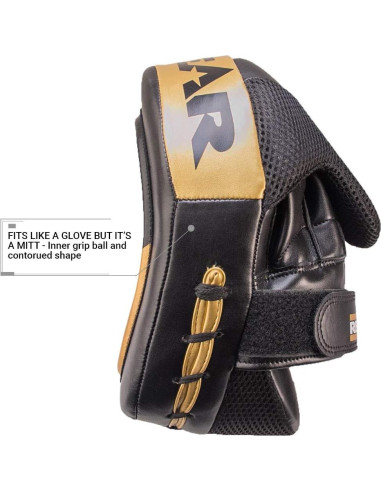 Almohadillas de Boxeo Revgear Gel Focus - 0.45 kg, Negro