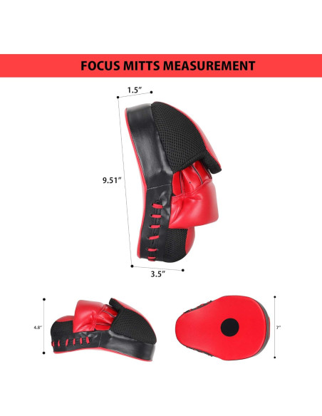 Guantes de Enfoque MACS para Boxeo y Kickboxing Unisex